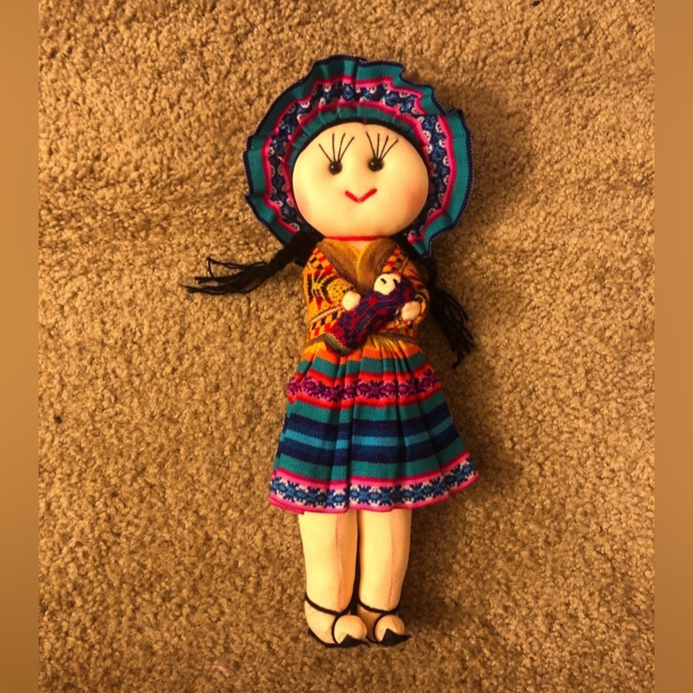 Rag Doll, Cholita Traditional Attire of Countrywoman of The Andes.